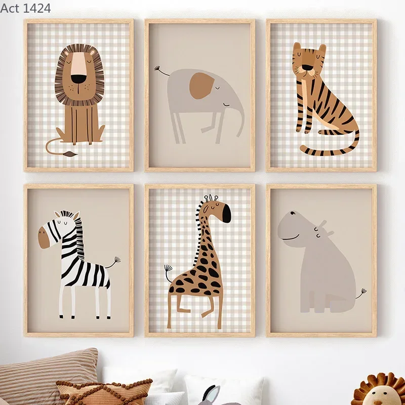 Baby Nursery Giraffe - Lion Tiger Elephant Giraffe Jungle Animal