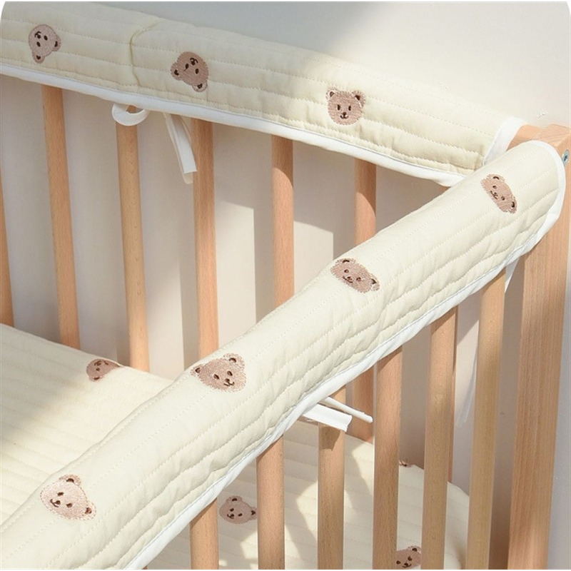 Baby Nursery Glider - Ins Korean embroidered bear bed bumper-100%