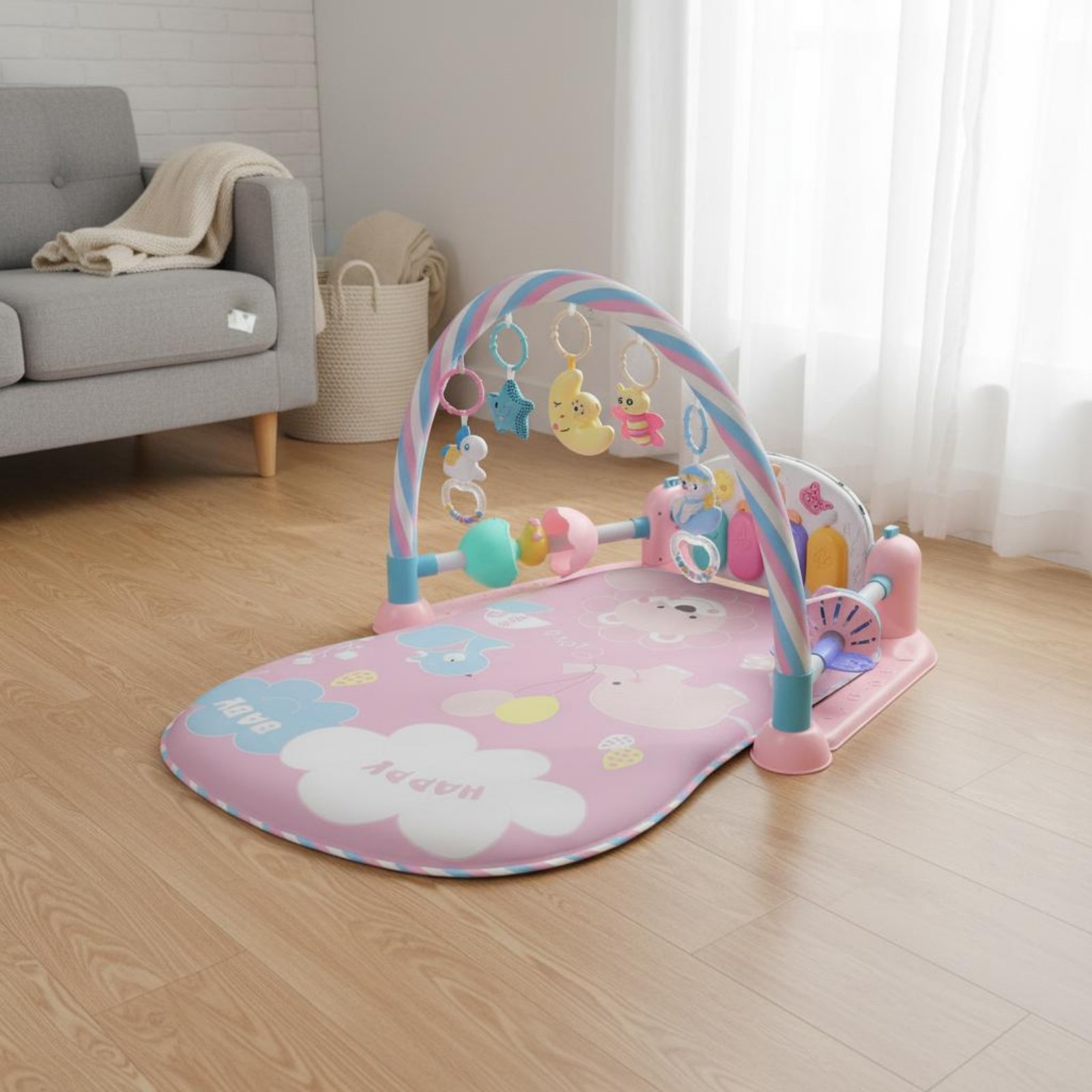 Baby Playpen with Piano Music  - Baby Nursery Bed 评论和价格