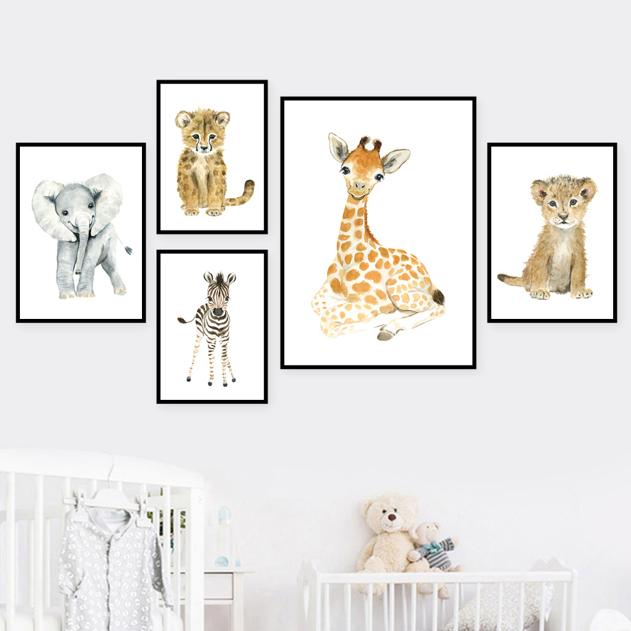 Elephant Fox Zebra Giraffe Leo - Baby Nursery Giraffe 评论和价格