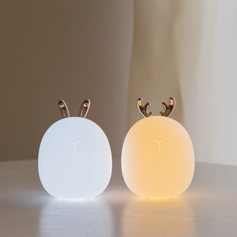 Led Carton Deer Rabbit Silicon - Baby Nursery Night Light 评论和价格
