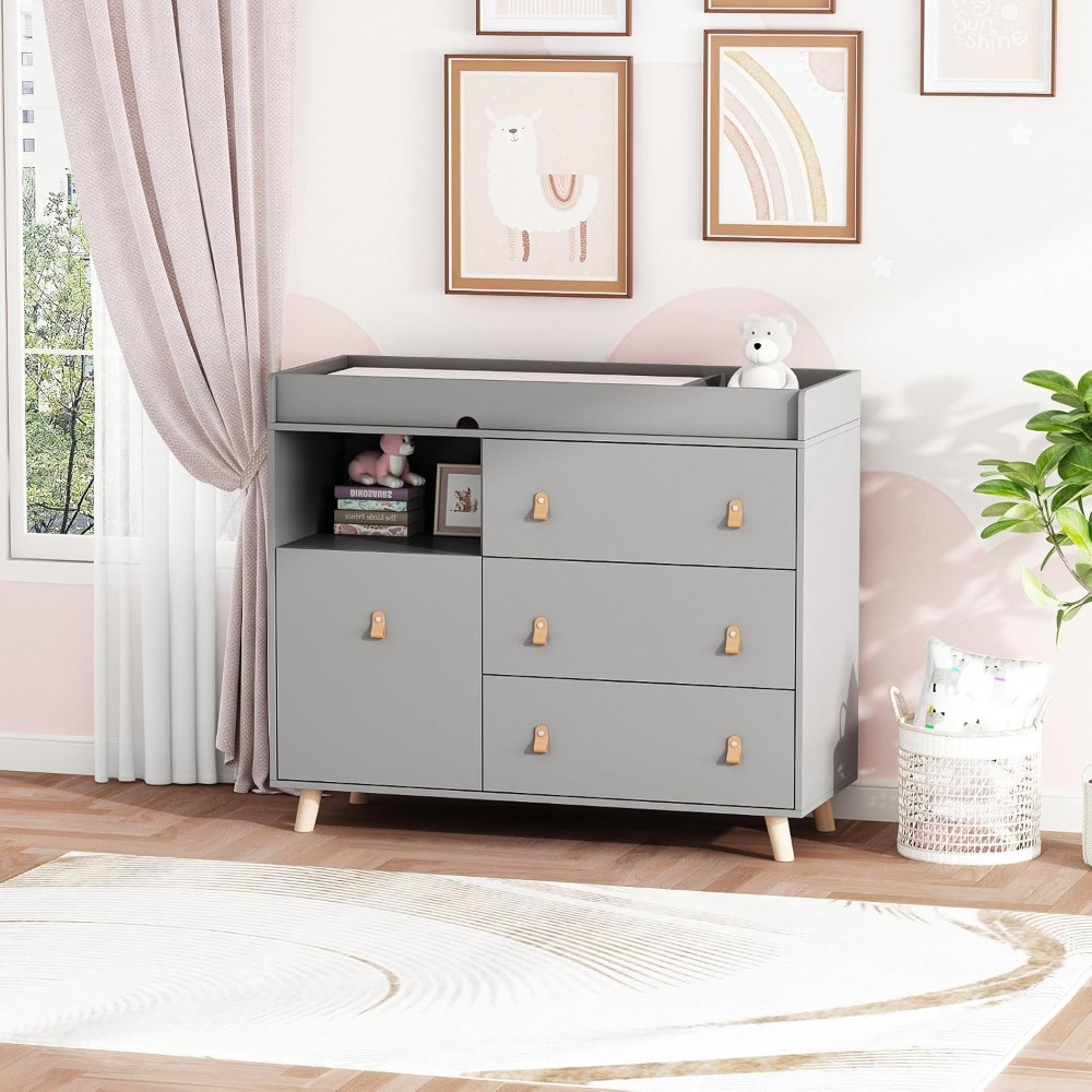 Baby Dresser Changing Table, T - Baby Nursery Dresser Changing Table 评论和价格