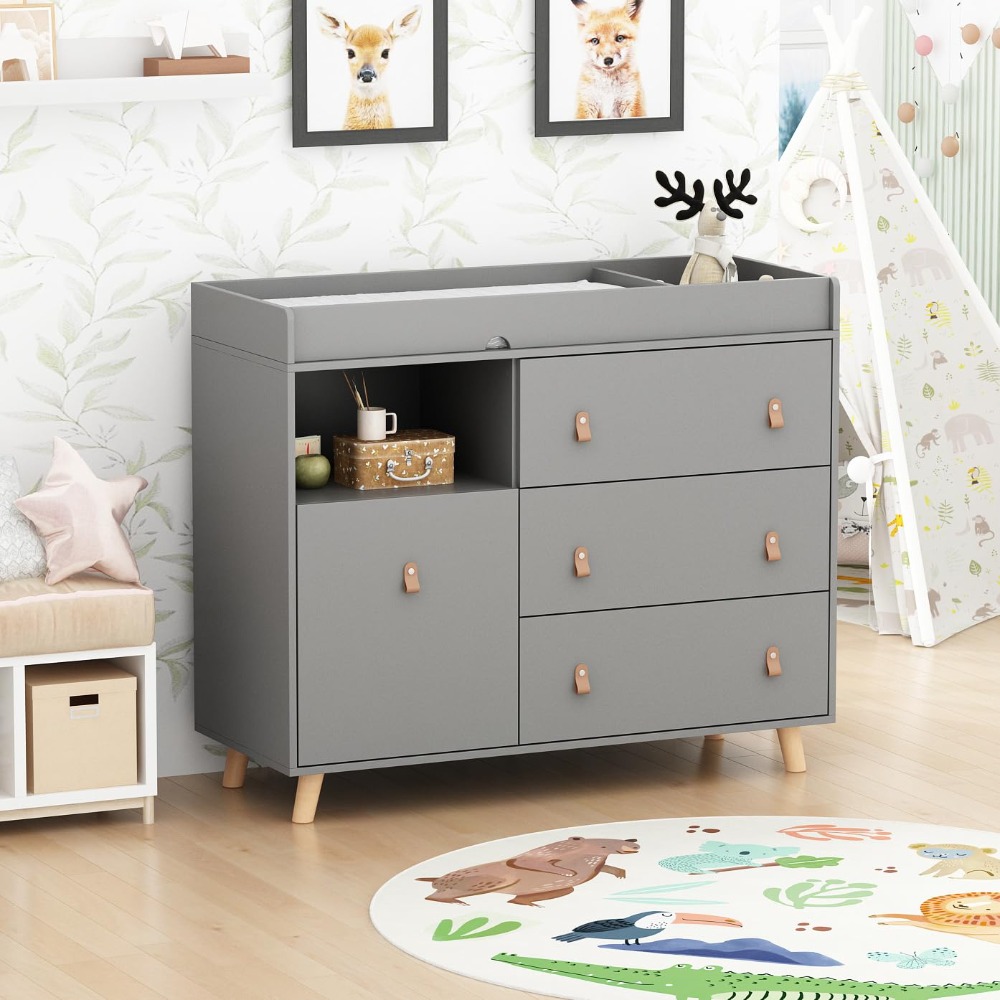 Baby Dresser Changing Table, T - Baby Nursery Dresser Changing Table 评论和价格