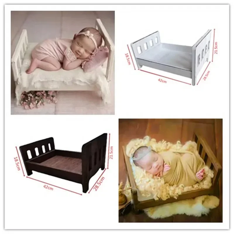 Infant Posing Sofa Retro Wood  - Baby Nursery Bed 评论和价格