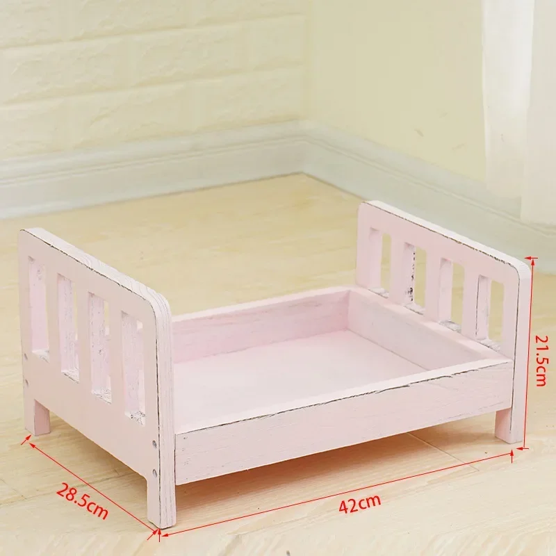 Infant Posing Sofa Retro Wood  - Baby Nursery Bed 评论和价格