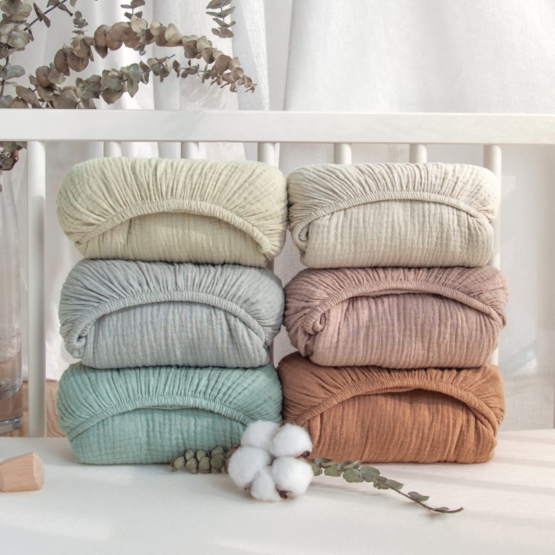 Soft Breathable Muslin Cotton  - Baby Nursery Bed 评论和价格