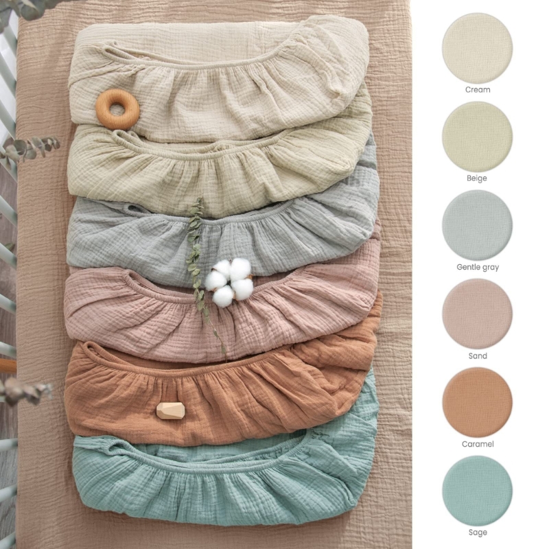Soft Breathable Muslin Cotton  - Baby Nursery Bed 评论和价格