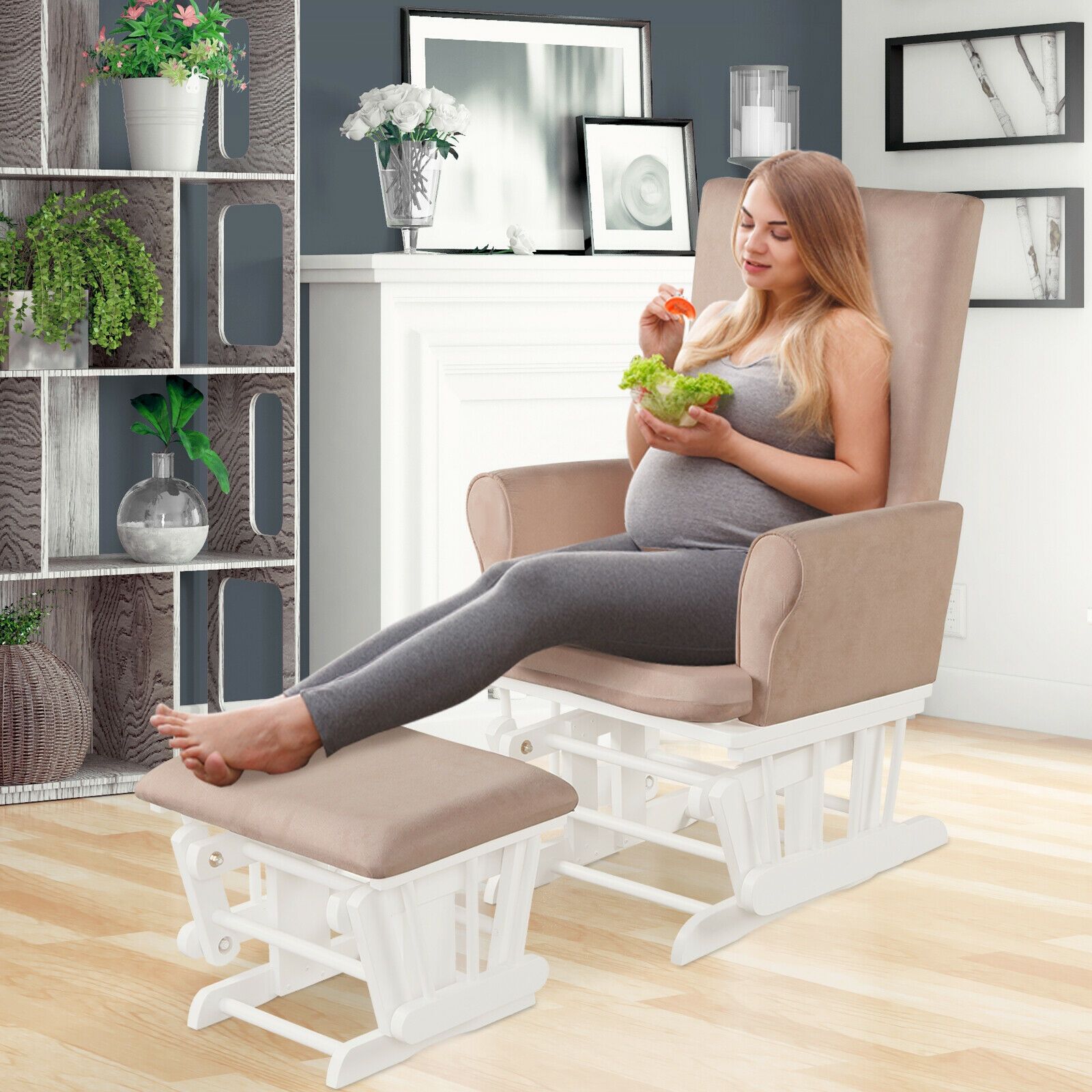 Baby Nursery Relax Rocker Rock - Baby Nursery Glider 评论和价格