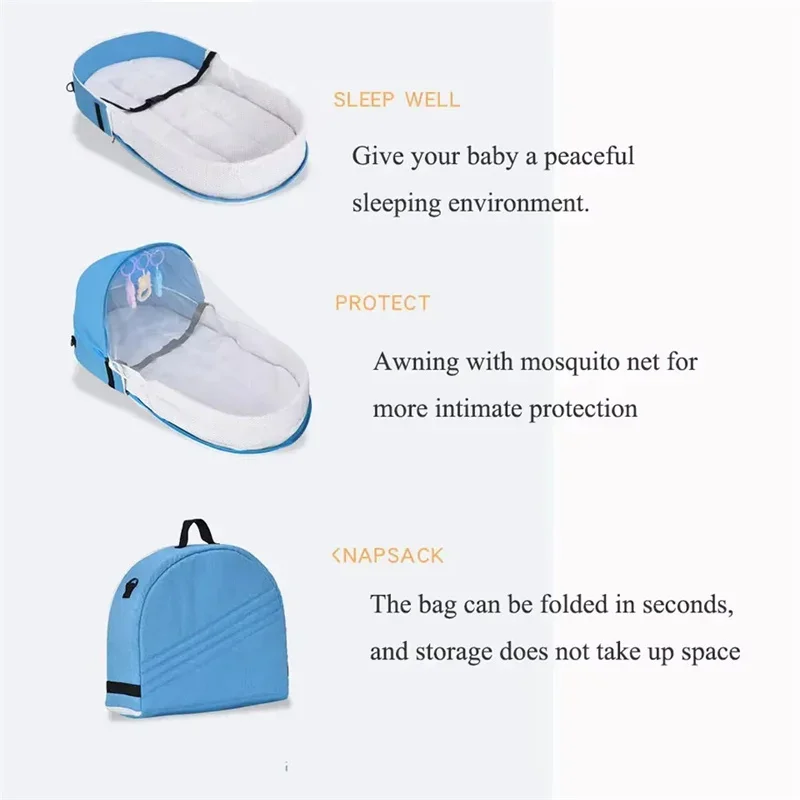 Foldable Portable Newborn Baby - Baby Nursery Bed 评论和价格
