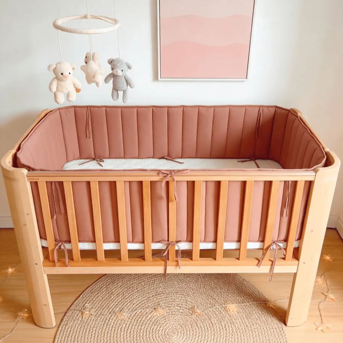 Bumpers In The Crib Baby Bed B - Baby Nursery Glider 评论和价格