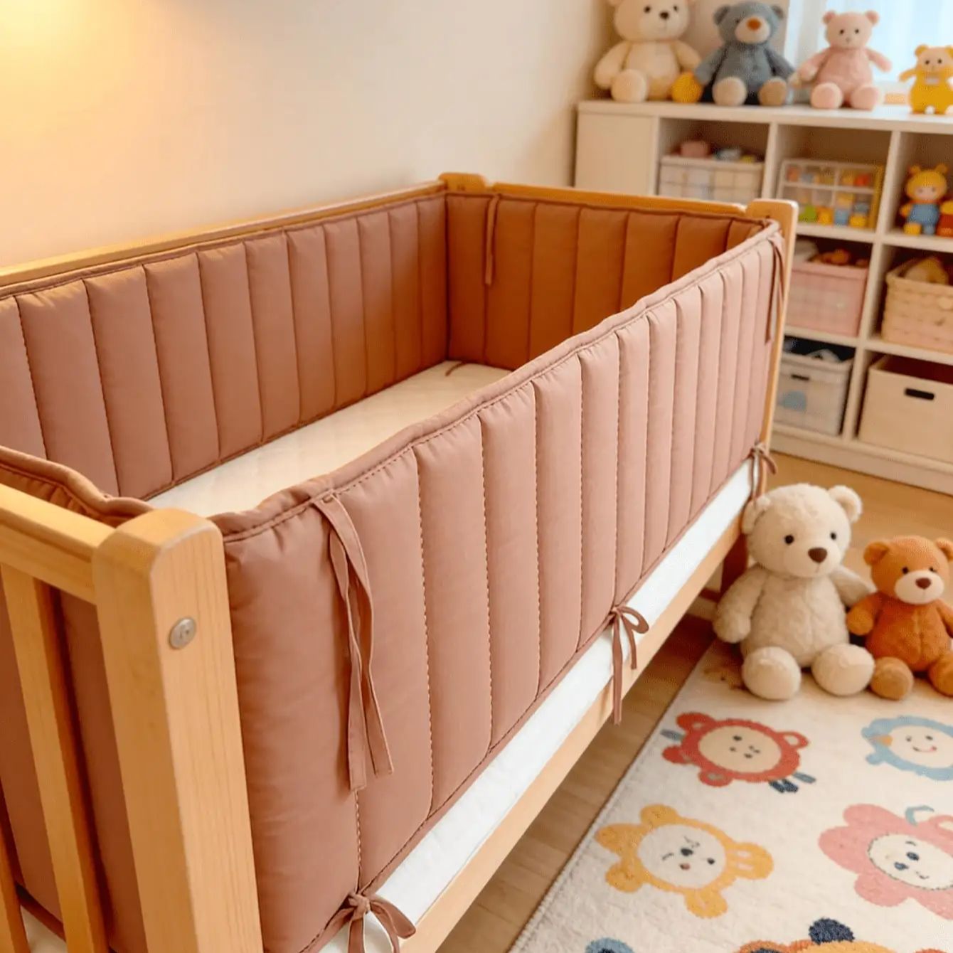 Bumpers In The Crib Baby Bed B - Baby Nursery Glider 评论和价格