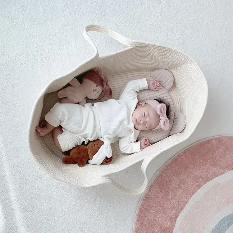 Portable Baby Moses Basket Car - Baby Nursery Bed 评论和价格