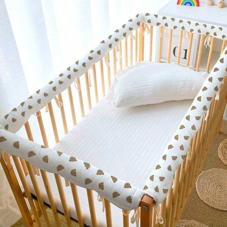 3Pcs Ins Baby Crib Bumper Stri - Baby Nursery Glider 评论和价格