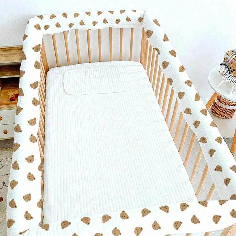 3Pcs Ins Baby Crib Bumper Stri - Baby Nursery Glider 评论和价格