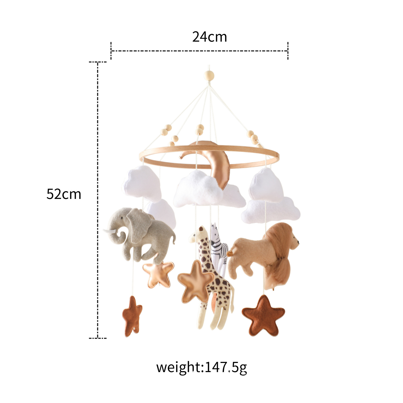 Hot Sale Nordic Handmade Felt  - Baby Nursery Bed 评论和价格